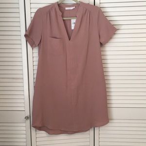 Lush Hailey Crepe Dress (Adobe Pink)